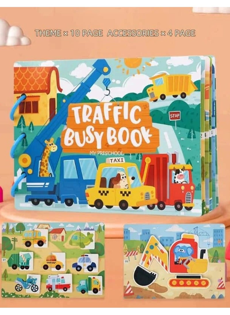 Early Children Educational Book for Children, Stickers Board, Animal & Numbers Matching, Verbal Awareness and Mastery of Words for Their General Knowledge, Preschool Educational Toy for Boys and Girls 1-5 Years - Image 1