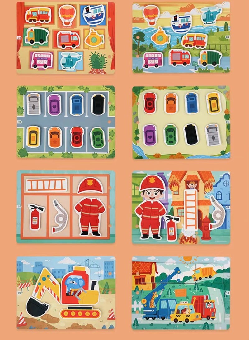 Early Children Educational Book for Children, Stickers Board, Animal & Numbers Matching, Verbal Awareness and Mastery of Words for Their General Knowledge, Preschool Educational Toy for Boys and Girls 1-5 Years - Image 2