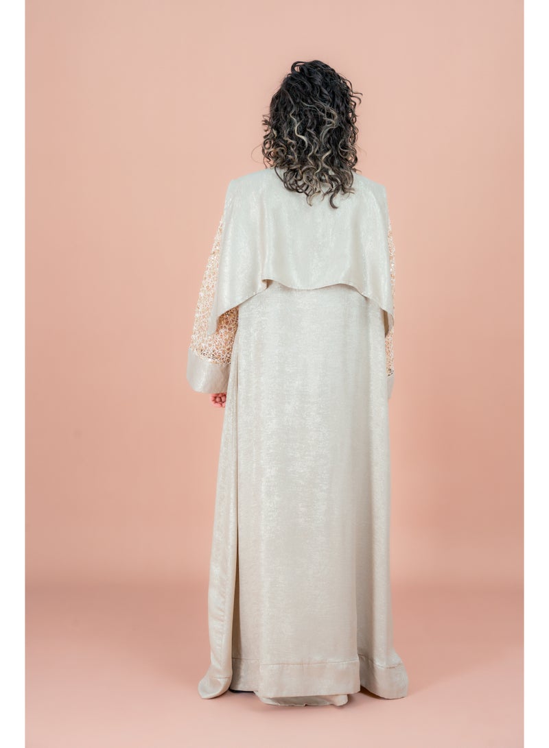 اكسا جلابية بتصميم عصري لامع - Image 2