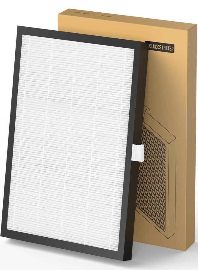 MOOKA KJ217 Air Purifier Filter, 3-in-1 True HEPA Filter, High-Efficiency Activated Carbon Air Filter for Smoke, Odor, Dander, Pollen - Image 1