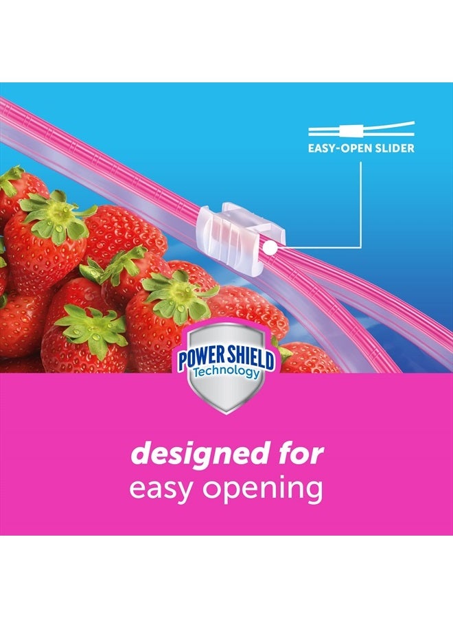 Ziploc Quart Food Storage Slider Bags, Power Shield Technology for More Durability, 42 Count - Image 4