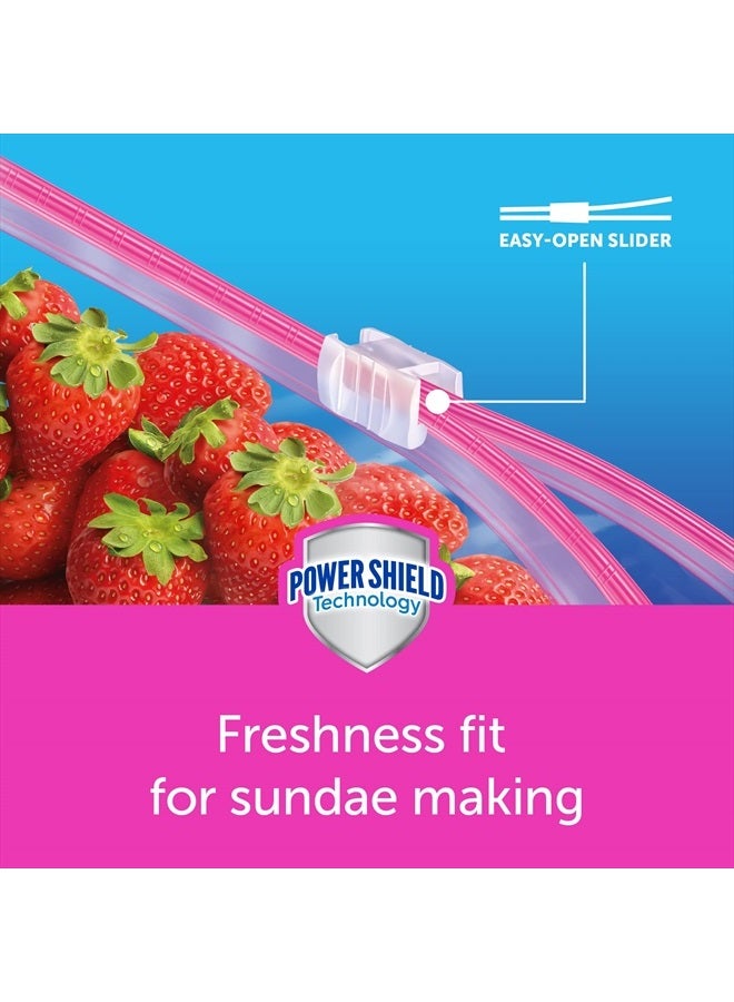 Ziploc Quart Food Storage Slider Bags, Power Shield Technology for More Durability, 42 Count - Image 5