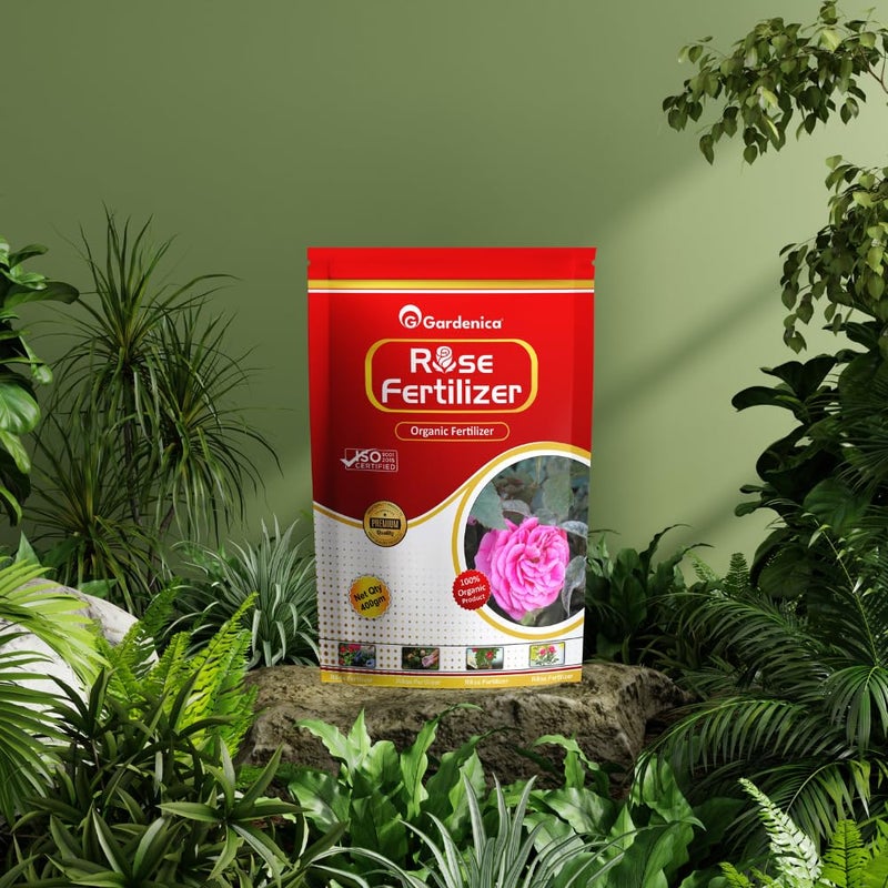 GARDENICA مجموعة سماد الفوسفور والورد من جاردينيكا سماد عضوي غني للإثمار والإزهار في النباتات وسماد عضوي مركز يعزز الفروع الصحية ووفرة الأوراق - Image 3