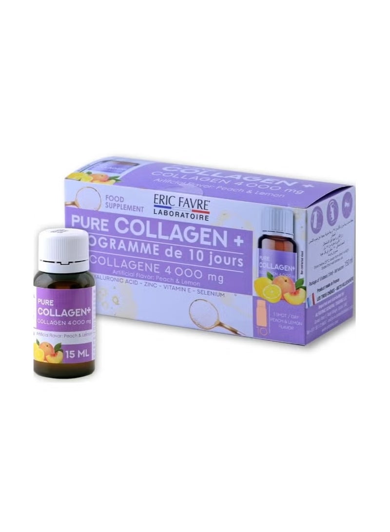 Collagen Food Supplement Peach & Lemon Flavor 10 Ampoules
