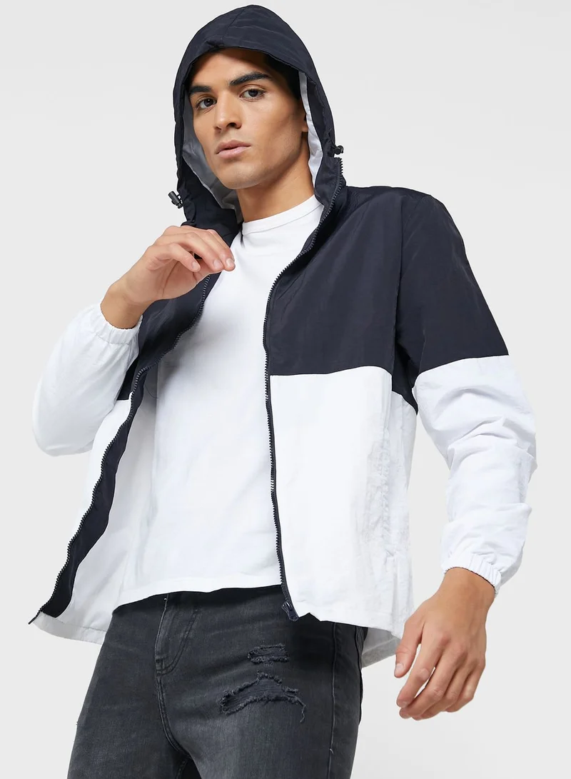 Seventy Five Colourblock Hooded Jacket