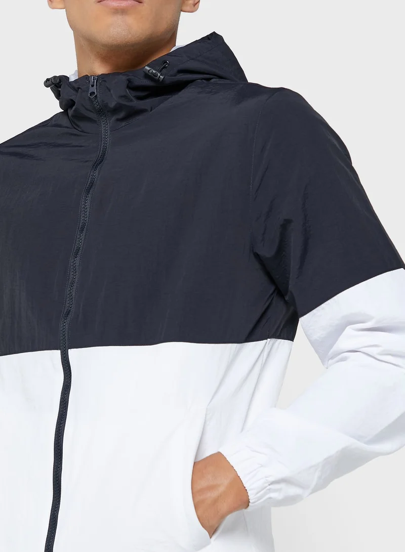 Seventy Five Colourblock Hooded Jacket