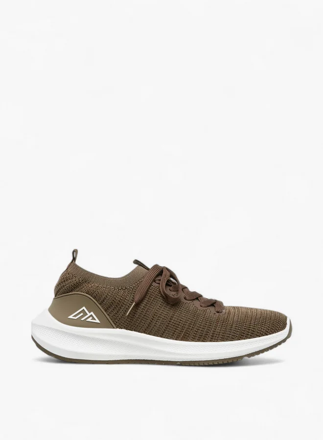 Oaklan by Shoexpress Menâs Khaki Sports Sneakers â Casual Running Trainers