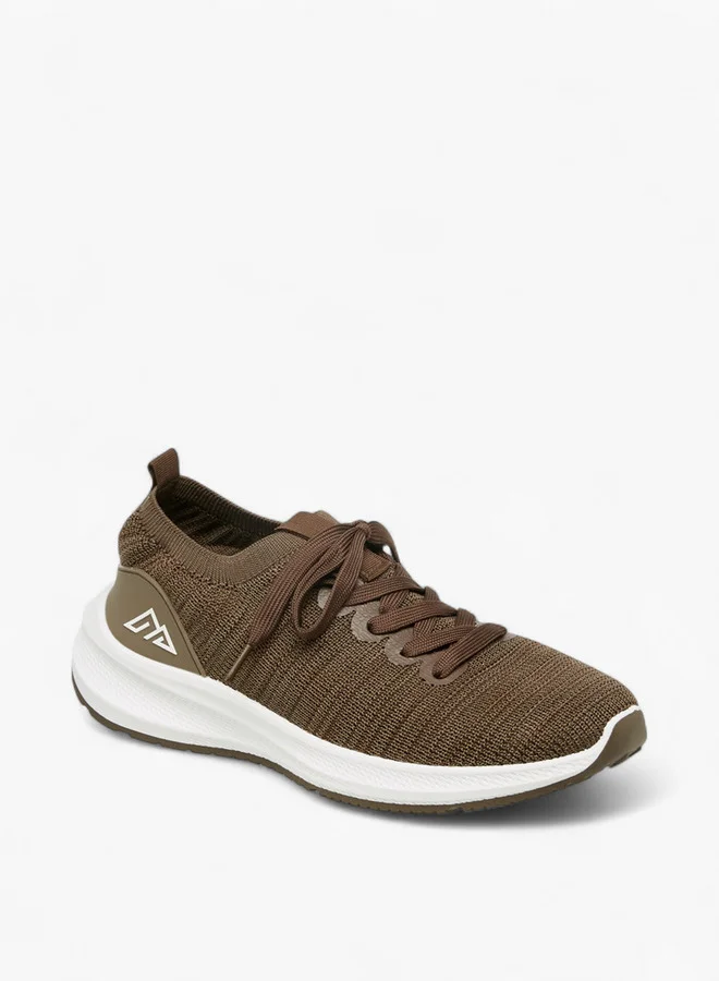Oaklan by Shoexpress Menâs Khaki Sports Sneakers â Casual Running Trainers