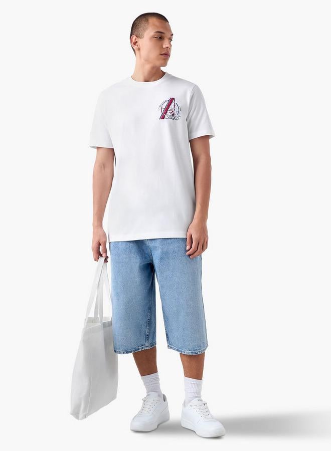 سبلاش فيڤ تيشيرت أفينجرز بطبعة وياقة دائرية - Image 2