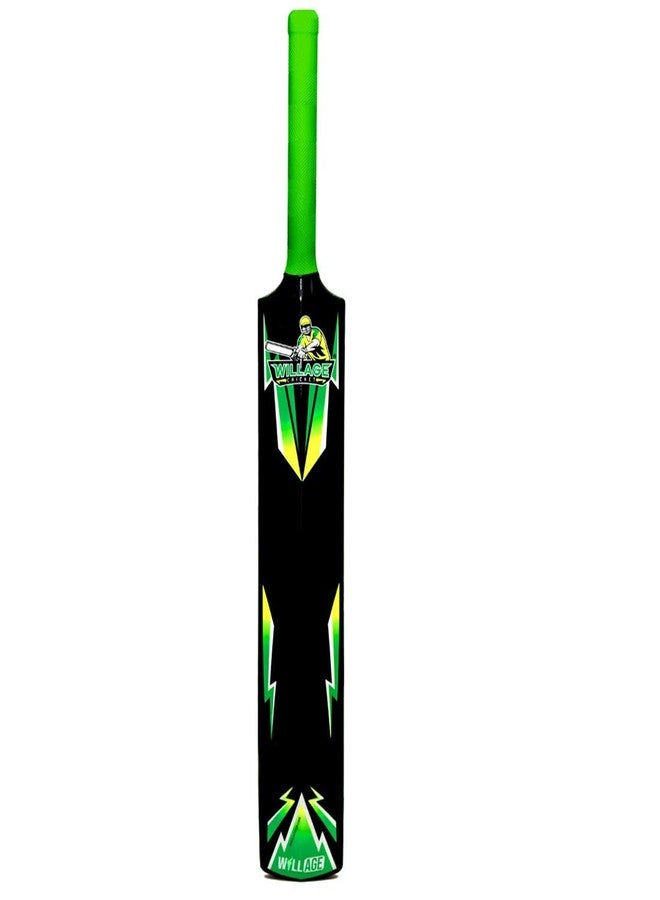 WILLAGE Plastic Cricket Bat, Full Size, Green - Image 5