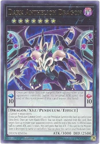 Yugioh Dark Anthelion Dragon DUOVEN036 Ultra Rare 1st Edition - Image 1