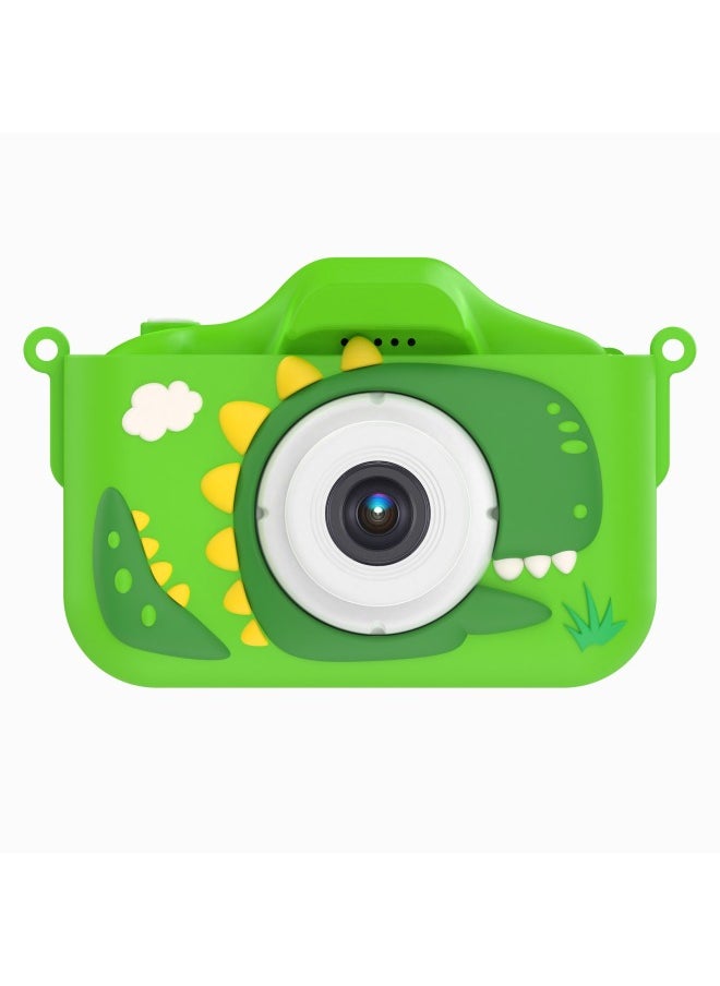 Tyrannosaurus Rex Children's Camera HD Cartoon Video Small SLR Mini Toy Camera Gift Birthday Gift-Color:X13s Tyrannosaurus Hd Dual Camera (blue Without Memory Card)  - Image 3