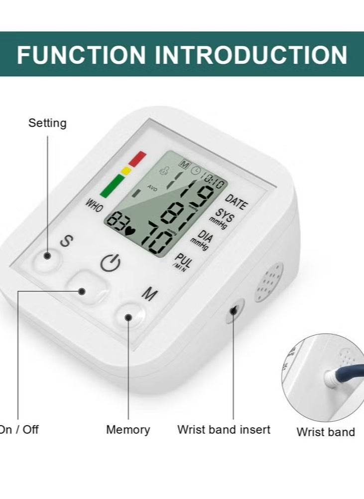 Yakiter Automatic Upper Arm Blood Pressure Monitor With Irregular Heartbeat Detection Easy Measurements And Accurate Results  - Image 3