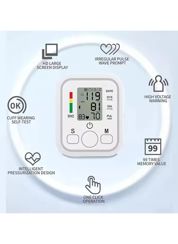 Yakiter Automatic Upper Arm Blood Pressure Monitor With Irregular Heartbeat Detection Easy Measurements And Accurate Results  - Image 4