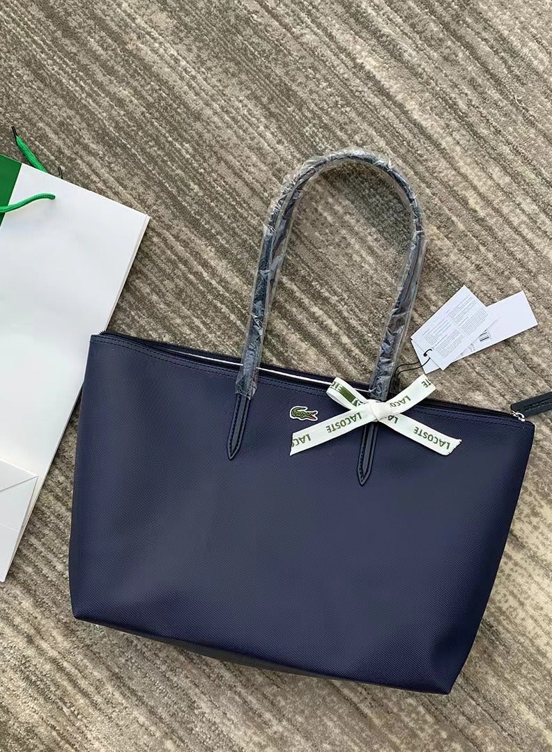 LACOSTE women's concept fashion large zipper handbag shoulder bag large shopping bag  - Image 1