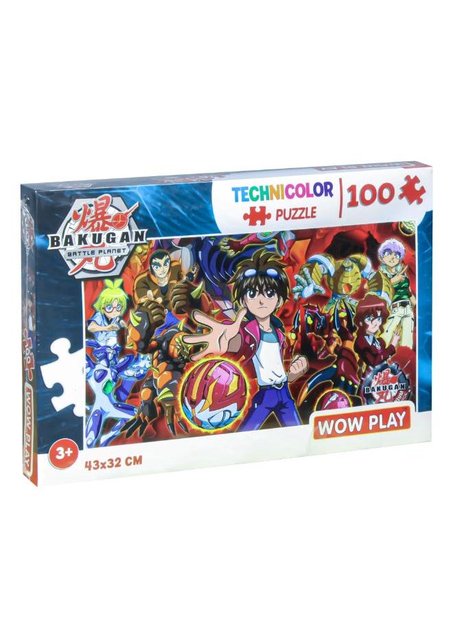 WOW Technicolour Puzzle 100 pieces " Bakugan Battle Planet " 