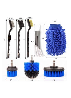 Sharpdo 18-Pieces Set Car Wash Cleaning Tool Kit HX-18 Blue  - Image 2