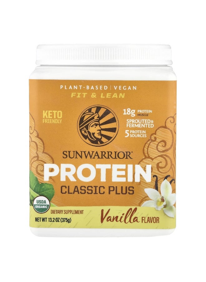 Sunwarrior Sunwarrior, Classic Plus Protein, Vanilla, 13.2 oz (375 g)  - Image 1