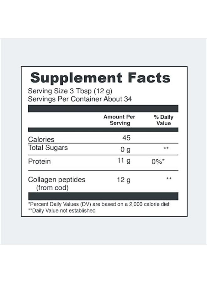 Vital Proteins - Marine Collagen Peptides Powder Supplement for Skin Hair Nail Joint - Hydrolyzed Collagen - 12g per Serving - 14.5oz Canister - Image 1