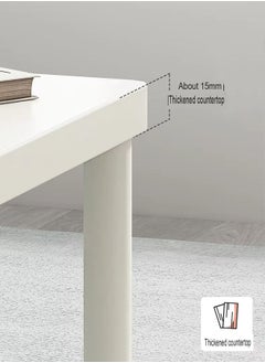 NKX 2 Layer Minimalist rectangular Coffee Table for Bedroom and Living Room  40x80 cm  - Image 4