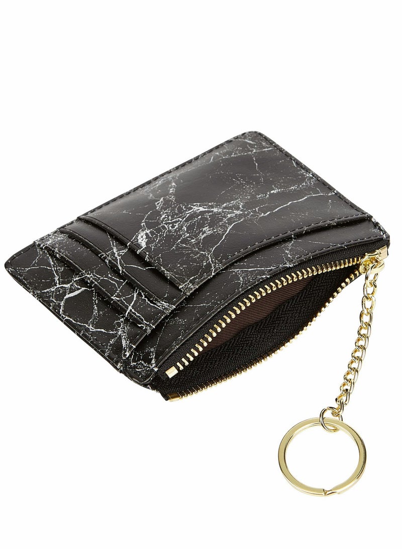 Elegant Handmade Small Purses for Women, Slim Minimalist Card Holder with Keychain for Stylish Ladies - Image 3