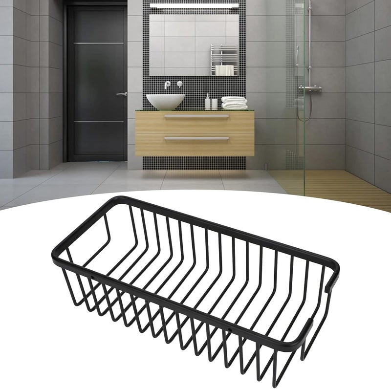Wall Storage Rack, Metal Hanging Storage Basket, Large Capacity with Proof Space Aluminum, Deepened Mesh Basket for Bathroom Beauty Salon Spa - Image 2