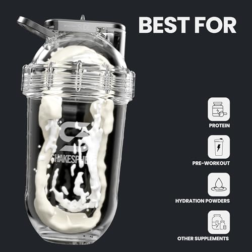 SHAKESPHERE Stainless Steel Shaker Bottle - 24oz Insulated Protein Shaker Bottle for Hot & Cold Drinks - Ideal for Shakes & Smoothies, Leak-Proof, BPA-Free, No Mixer Ball Needed, Mirrored Silver - Image 5