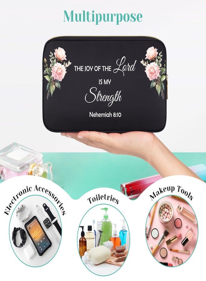 Baipilu Inspirational Bible Verse Gifts Christian Gifts for Women Faith Makeup Bag Motivational Gifts for Women Christian Cosmetic Bag for Women Friend Spiritual Gifts Baptism Gifts for Sister Daughter - Image 5