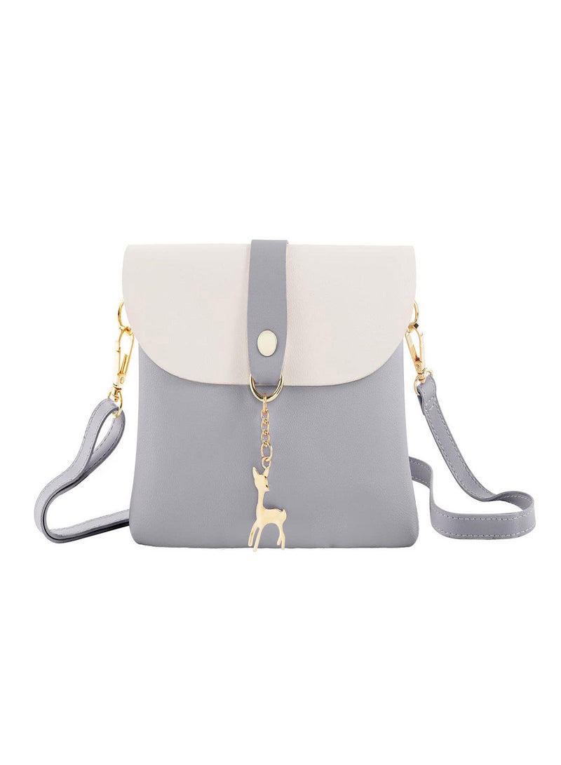 SYOSI Small Crossbody Purse With Pendant, PU Leather Cross Body Shoulder Bag Phone Purse Handbags for Girls, Gifts for Teenage Girls, Mini Crossbody Bags Chain Handbag Shoulder Bag - Image 1