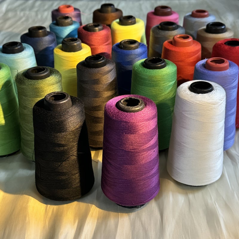 3000 Yards Polyester Sewing Thread Light Yellow for Embroidery Quilting Sewing Durable Multipurpose Yarn - Image 2
