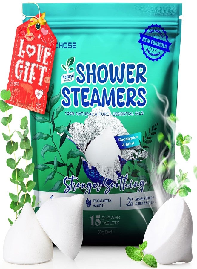 POPCHOSE Shower Steamers Aromatherapy - Eucalyptus for Shower, Stress Relief & Self Care- Home SPA Gifts, Birthday Gift for Women & Men, Shower Steamers for Sinus Relief, Quick Relief Nasal Congestion - Image 1