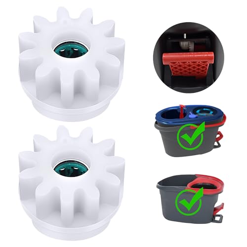 GFRED 2 Pcs Easy Mop Pedal Broom Spin Mop Replacement One Way Clutch Bearing Bucket Gear Sprockets Repair Compatiable with Oceda Vilida and Market 90 Spin Mop System 2 Pcs Bearing Bucket Gears - Image 2