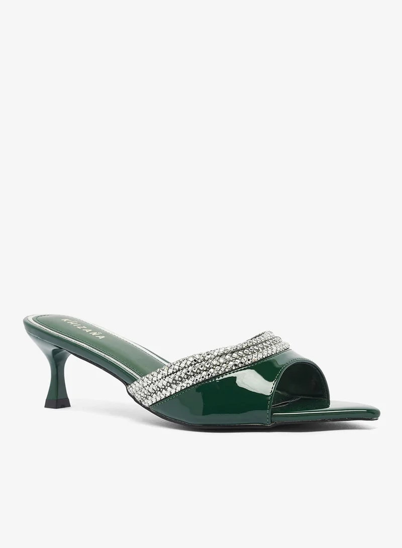 Khizana GREEN Heeled Sandals for Women | Best Price UAE