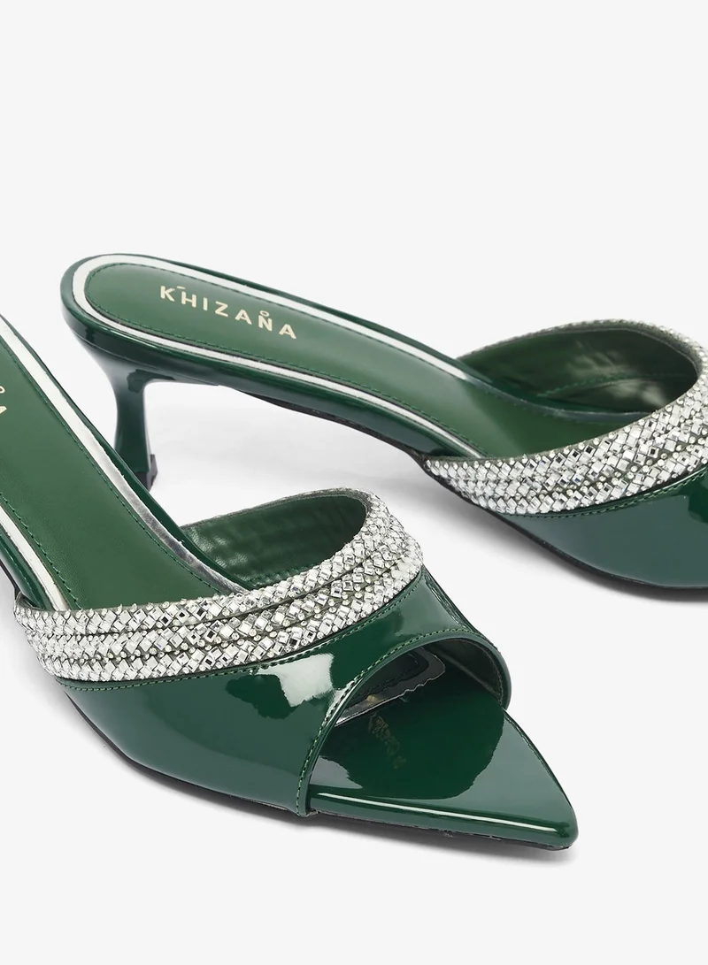 Khizana GREEN Heeled Sandals for Women | Best Price UAE
