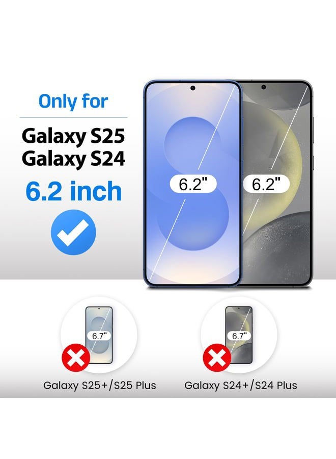 EZ-GLAZ 4 Pack for Galaxy S24/ S25 [6.2"] Screen Protector 9H+ Hardness 12FT Military Grade Shatterproof Long Durable Tempered Glass Film with Flawless Fit Box, HD Clear, Scratch Resistant - Image 2