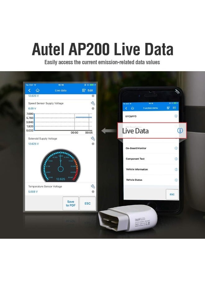 Autel Autel AP200 Bluetooth OBD2 Scanner  - Image 5
