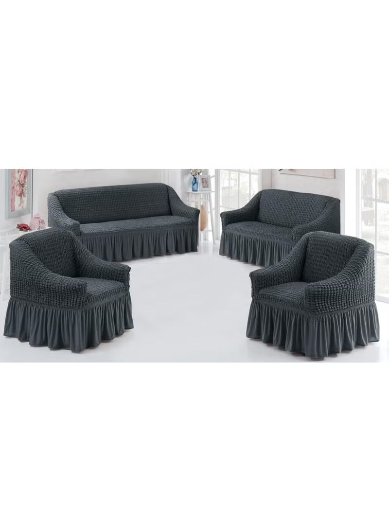 تلبيسات كنب وكراسي للمحافظه على نظافة كنبك جميله وراقيه الخامه قطن 100% طقم 4 قطع 1 ثلاثي 1 ثنائي2 مفرد