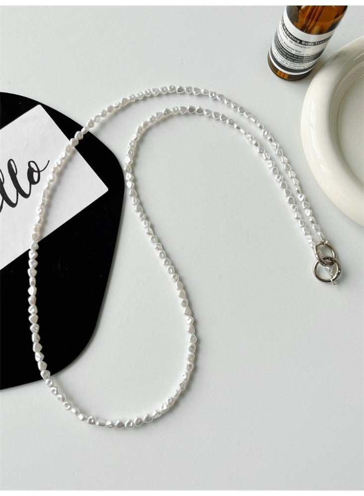 NIBEMINENT Beaded Phone Lanyard, Anti Lost Removable Wrist Strap, Minimalist And Cool Tone Style Bracelet Pendant, Phone Keychain Lanyard - Image 1