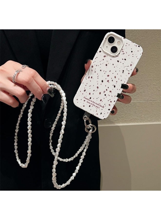 NIBEMINENT Beaded Phone Lanyard, Anti Lost Removable Wrist Strap, Minimalist And Cool Tone Style Bracelet Pendant, Phone Keychain Lanyard - Image 2