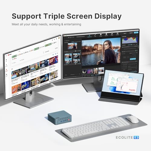 BOSGAME Mini PC E3, Intel Twin Lake N150 Mini Computers Full-Featured USB-C, 16GB DDR4 RAM, 512GB NVMe SSD, 4K Triple Display, 2.5G Gigabit Ethernet Desktop Computers for Office Business - Image 5