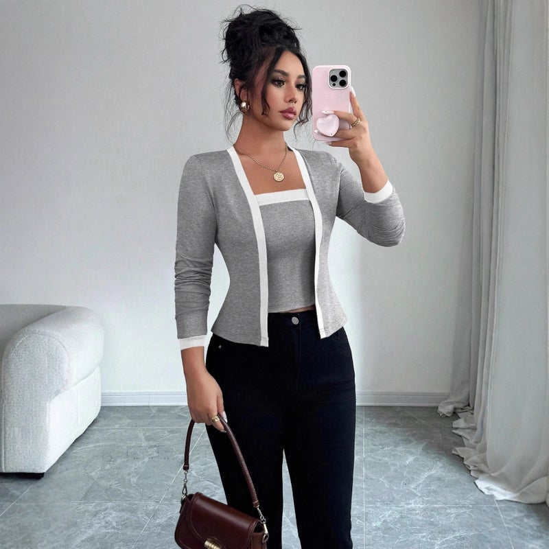 تيشيرت نسائي محبوك - Image 3