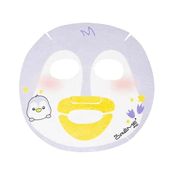 The Crème Shop Korean Skincare Beauty Full Facial Advanced Sheet Daily Natural Essence easy-to-use Soothing - Drink Up, Skin! Penguin Face Mask 3 Piece Value Set - Image 3