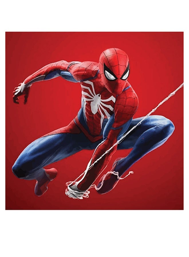 RYN فن جداري بموضوع سبايدر مان أحمر/أزرق/أبيض 30x30 سم - Image 1