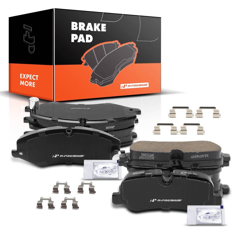APremium Front and Rear Ceramic Disc Brake Pads Set Compatible with Land Rover Range Rover Sport 20102013 LR4 20102016 8 Pcs