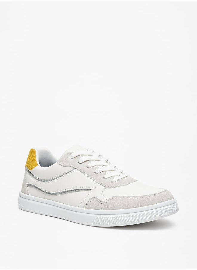 LBL by Shoexpress Men Solid Low Ankle Sneakers with Lace-Up Closure  - Image 2