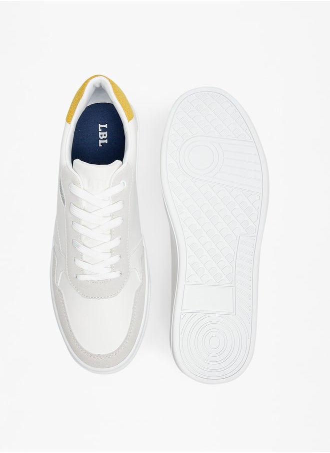 LBL by Shoexpress Men Solid Low Ankle Sneakers with Lace-Up Closure  - Image 4
