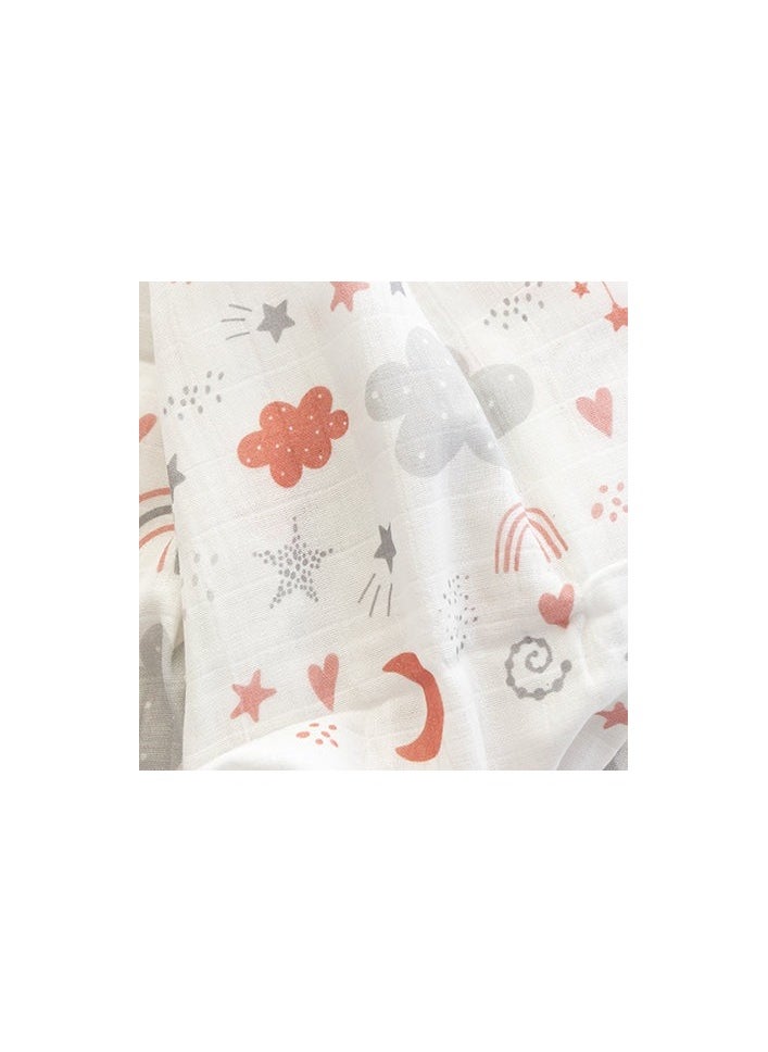 Yellow Doodle Yellow Doodle Organic Luxury Swaddle - Magical Rainbows  - Image 1