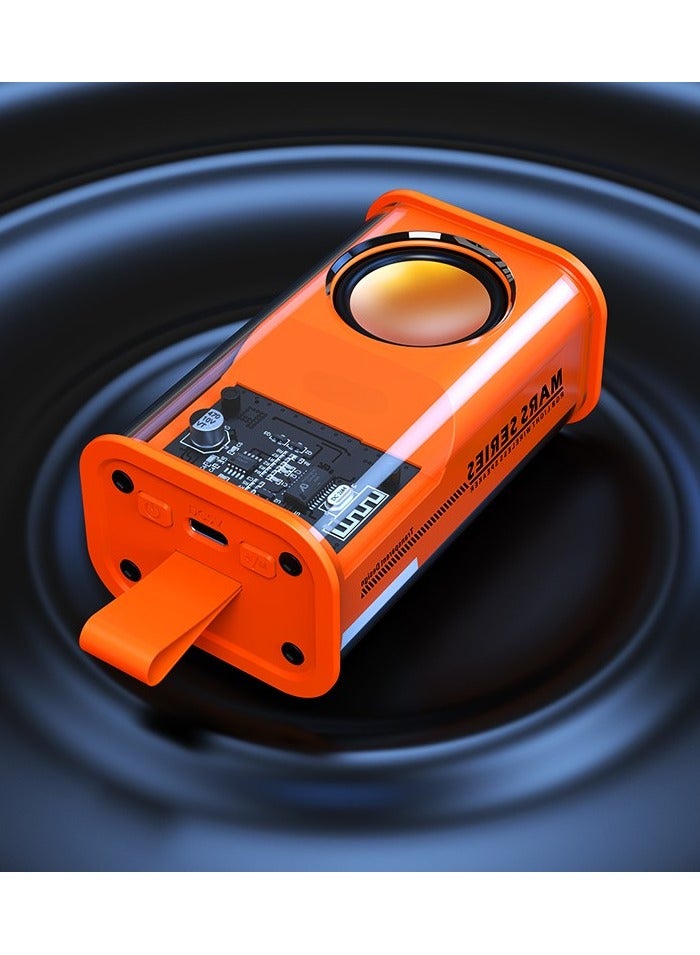 Transparent Wireless Bluetooth Speaker with RGB Light – Portable, High-Quality Sound, Deep Bass, LED Color Changing Lights - Image 2