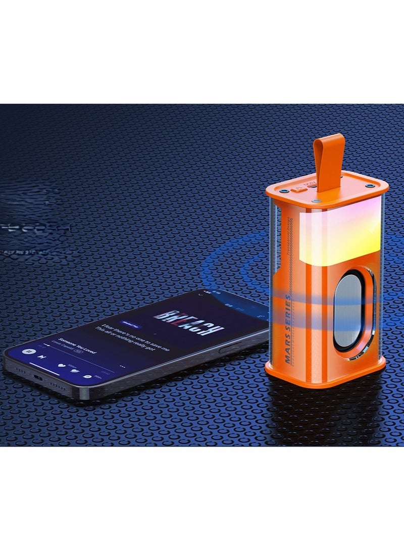 Transparent Wireless Bluetooth Speaker with RGB Light – Portable, High-Quality Sound, Deep Bass, LED Color Changing Lights - Image 4