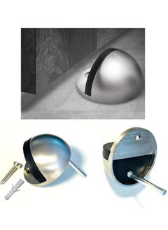 Generic Stainless Steel Half Moon Oval Floor Door Stop  - Image 3